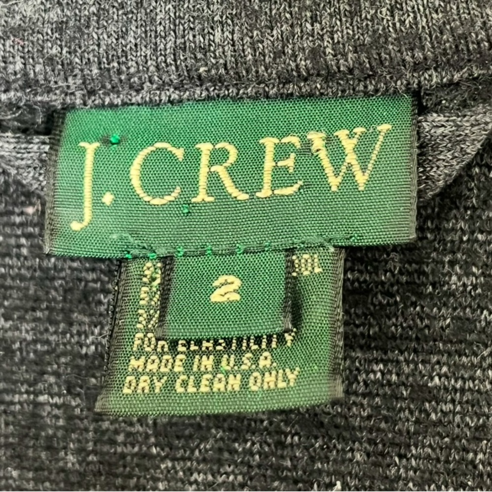 Vtg J.Crew Women’s Blazer Wool Knit Sz 2 Y2K Preppy Classic Sophisticated Comfy - Picture 4 of 5